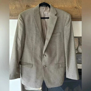 Lauren Ralph Lauren Blazer Men’s 44 L Brown Houndstooth Two Button Notched